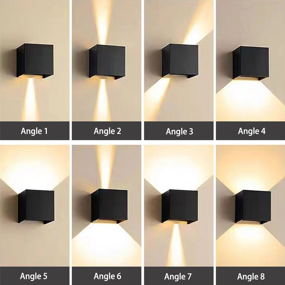 Led Wandlamp Outdoor Waterdichte Ip 65 Oppervlak Gemonteerd Modern Eenvoudig Geleid Op En Neer Muur Licht Veranda Tuin 12W AC85-265