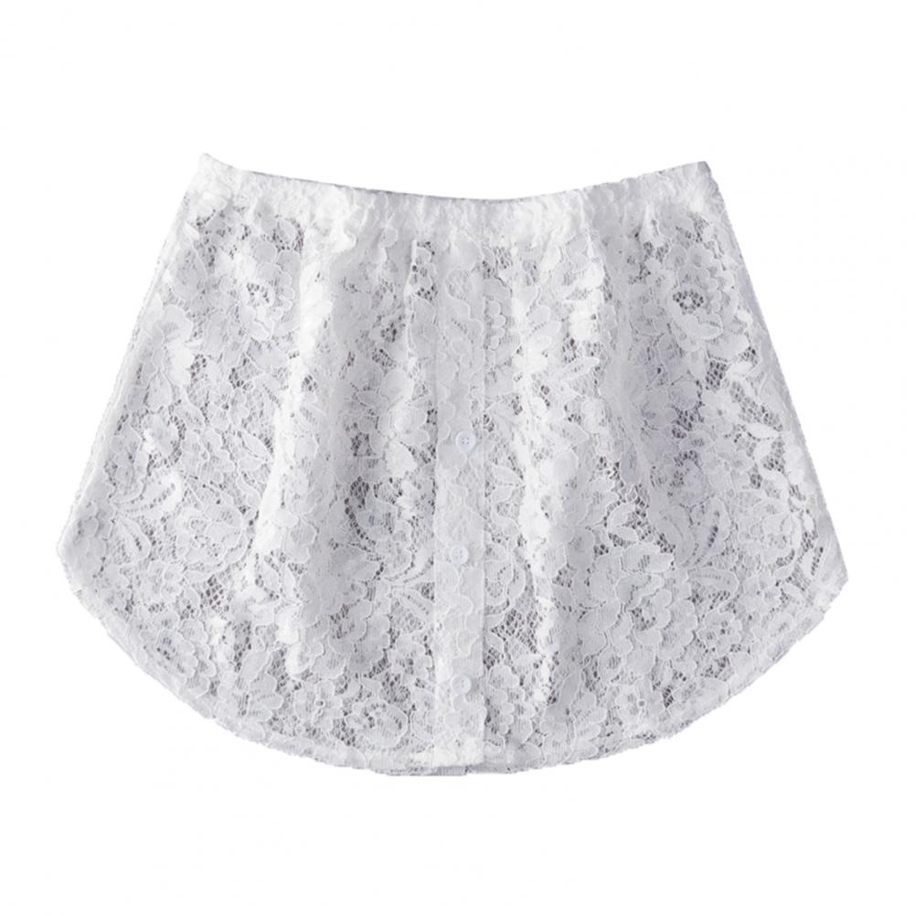 Nueva para mujer, camisa falsa, blusa de cola, falda con dobladillo, ropa interior extraíble, suéter, falda Irregular, falda interior desmontable