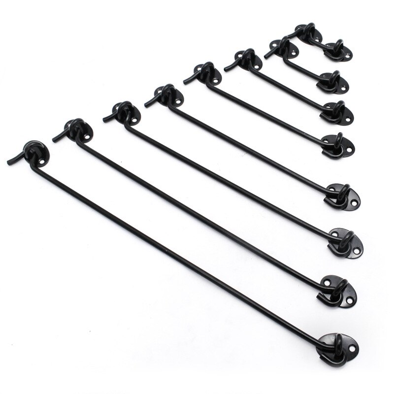 Stainless Steel Cabin Hook Eye Shed Gate Door Latch Silent Holder 3inch Window Cabin Hook And Eye Latch Lock Shed Gate