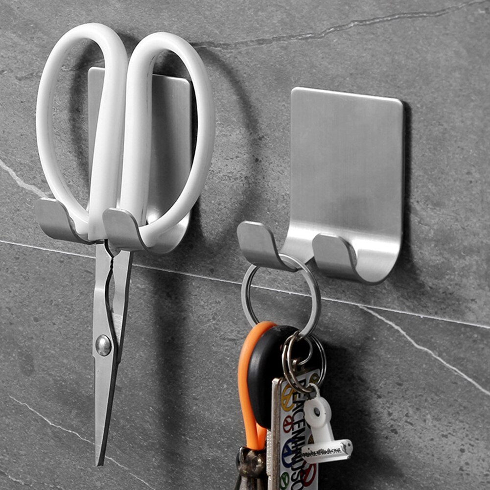Roestvrij Staal Scheermes Houder Keuken Badkamer Muur Lijm Opslag Haak Deur Haken Hanger Scheermes Rack Thuis Organisator