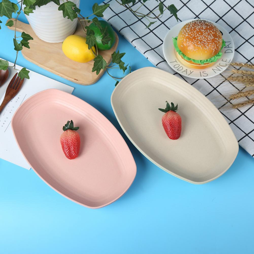 Attractive Dessert Plate Stackable Easy to Use Plastic Multi-purpose Heat-resistant Meal Plate