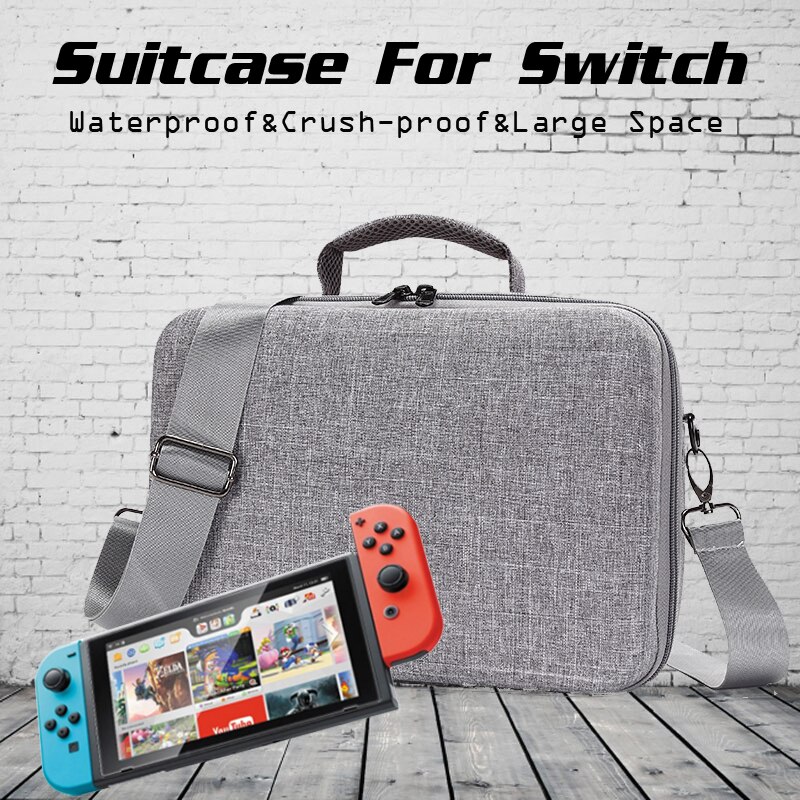Nintend switch -säilytyslaukku kovakuorinen matkalaukku bolsa matkalaukku olkalaukku nintendos kytkinkonsolitarvikkeille