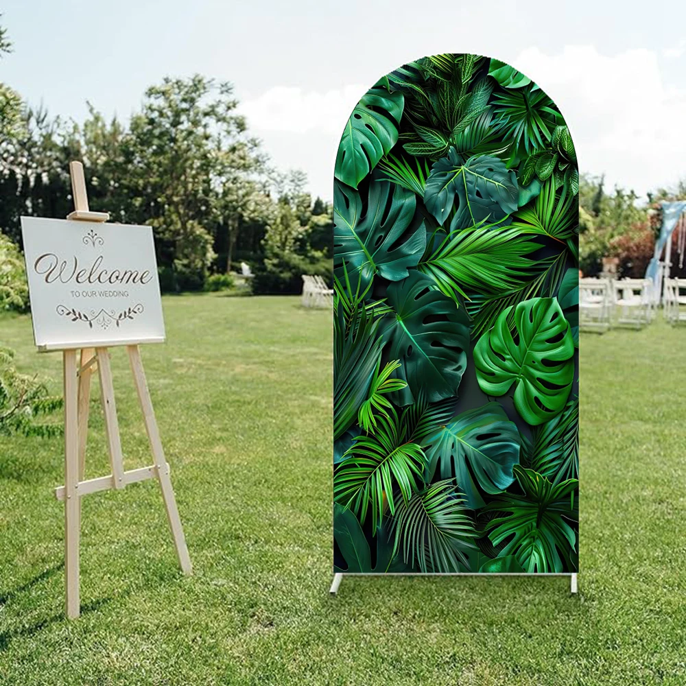 Mochicka selvagem um arco pano de fundo capa animais textura leopardo girafa zebra padrão selva safari folhas aniversário chá de bebê: LIGHT BLUE / 150 * 300