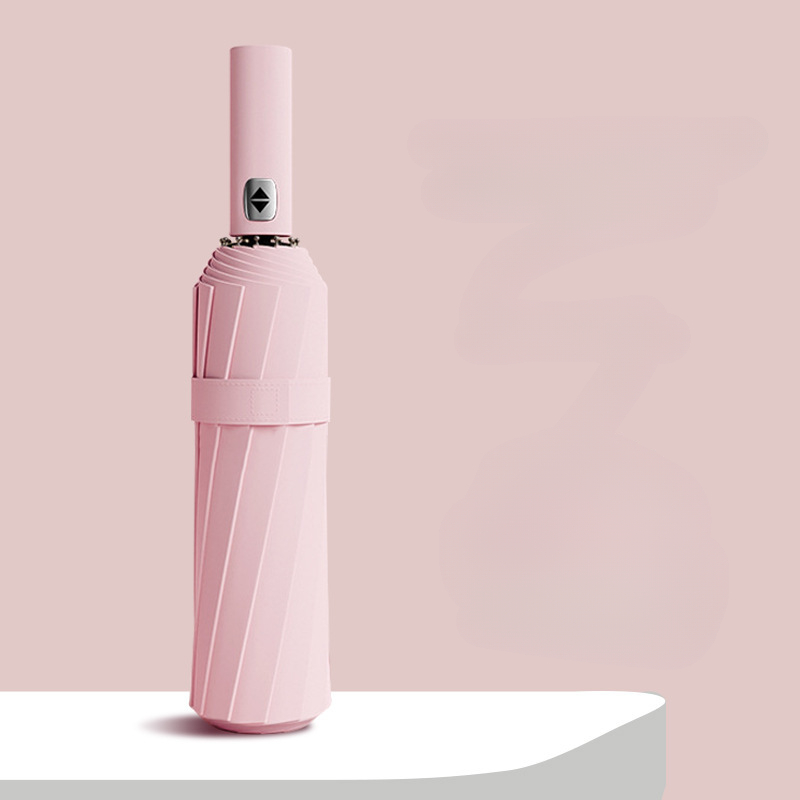 Paraplu Volautomatisch Heren Zakelijk Dubbel gebruik Opvouwbaar Zonwering Zonnescherm Reclameparaplu Parasol Paraplu: green