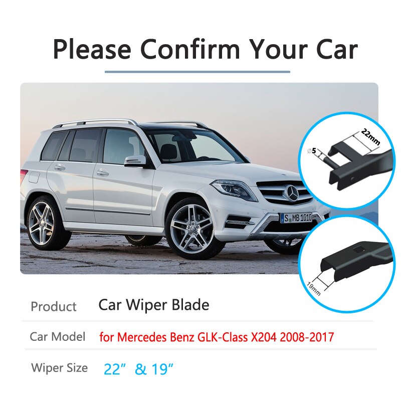 Für Mercedes Benz GLK Klasse ~ X204 280 300 350 200 220 320 CDI 4Matic Scheibenwischer Auto Wischer Klinge Auto Zubehör