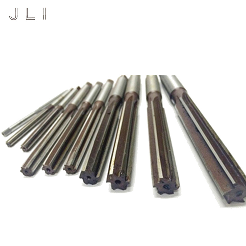10 teile/satz 3 4 5 6 7 8 9 10 11 12mm Gerade Schaft Hand Reibahle Präzision H8 Manuelle -zweck Werkzeug Spannen Ingenieurwesen Cutter