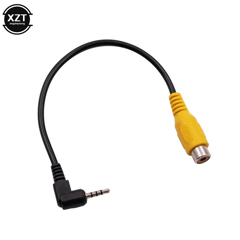 Bil gps konverter kabel ledning mini av in video kabel 2.5mm stereo jack hanstik til rca hun adapter kabel