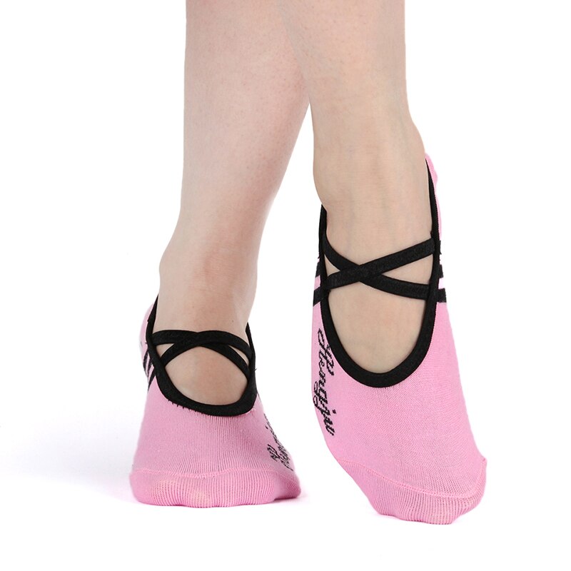 Vrouwen katoenen antislip yogasokken voor dames, ademende sokken voor dames, pilates, ballet, dans, verband, gym, voetverzorging