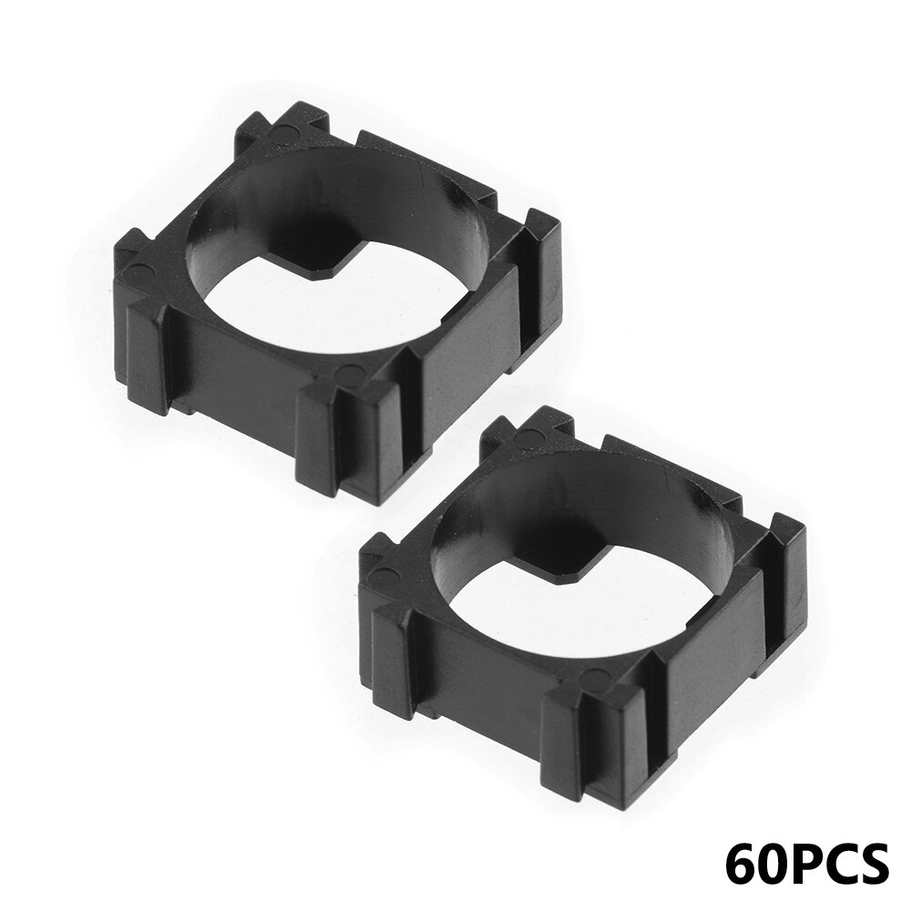 60Pcs 18650 Battery Cell Holder 1P 2P 3P Li-ion Battery Bracket Batteries Pack Fixture Anti Vibration 18650 Cell Holder Case: 1P