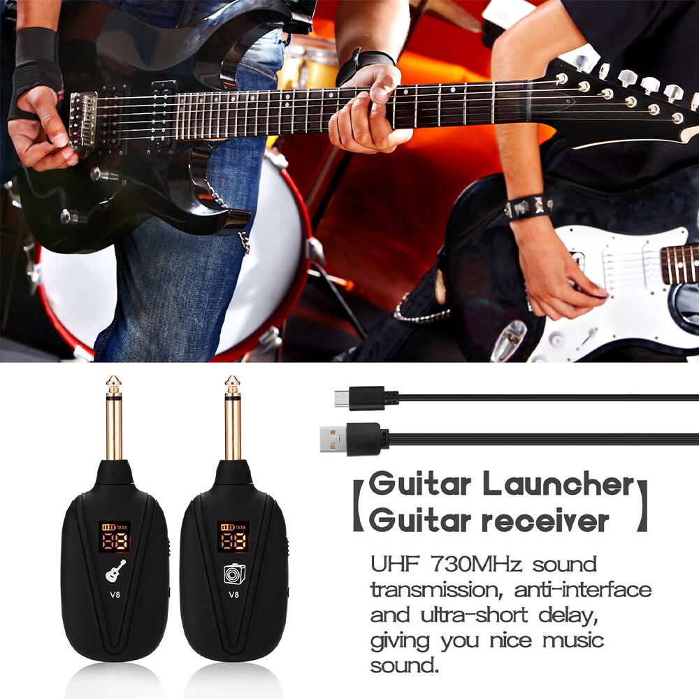 V8 Système Guitare Sans Fil Rechargeable 4 Canaux... Grandado — free download