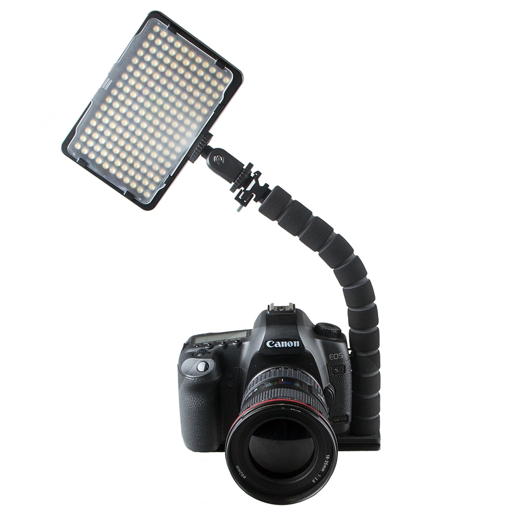 L-shaped Bracket Flexible Arm SLR Camera Shoe Flash Mount Adapter Camera Flash Led Light Bracket Grip Tripod Holder