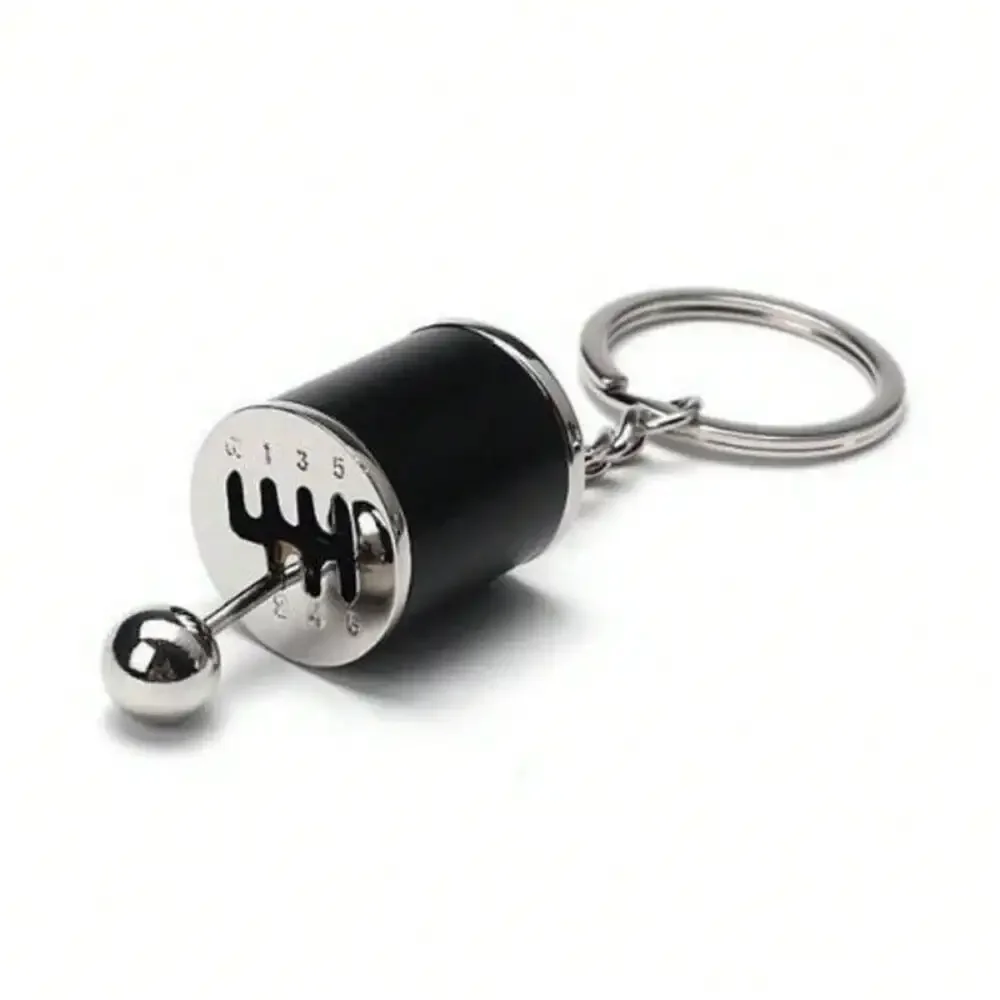 Mini turbo turbo nyckelring bilstyling nyckelring växellåda hänge nyckelring pinne knoppar nyckelring växellåda metallnyckelring