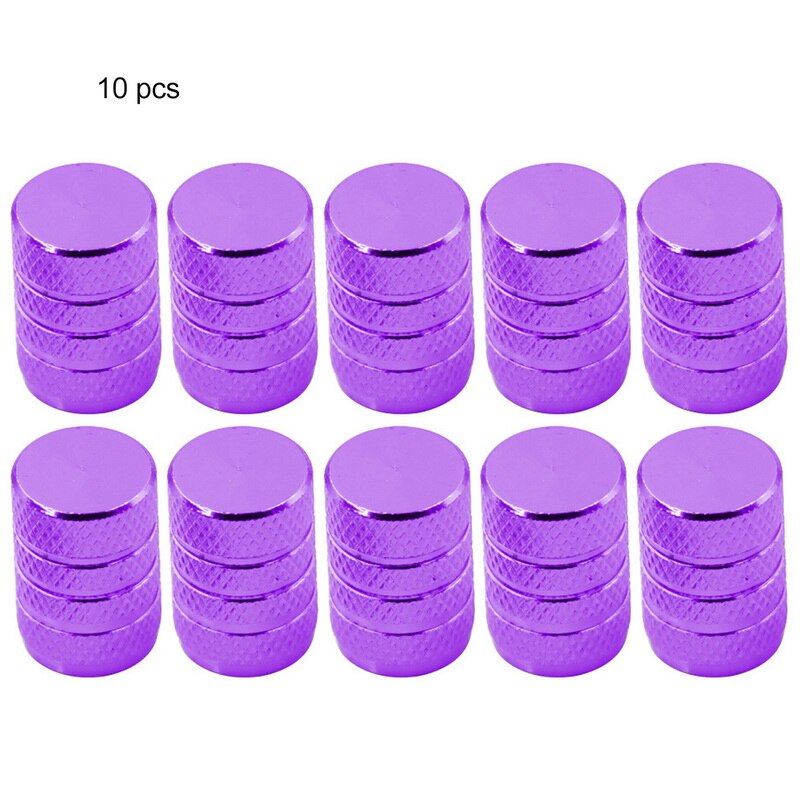 Tapa Universal de aleación de aluminio para bicicleta, rueda de cubierta para coche, camión, accesorios para bicicleta, 10 Uds./1 ud.: 10 PCS  Purple