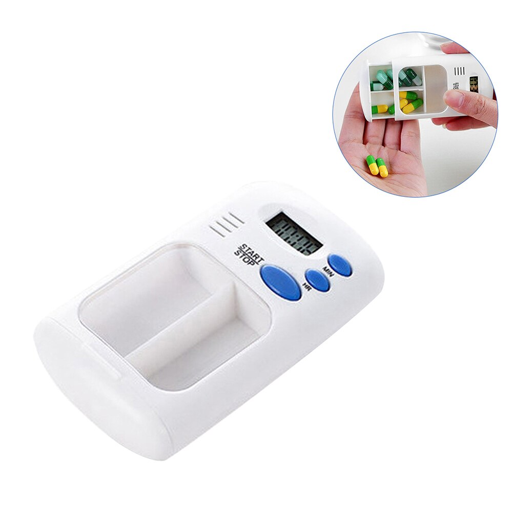 Joylife lcd digital 2 gitter elektrisk medicin pille æske med alarm timer påmindelse