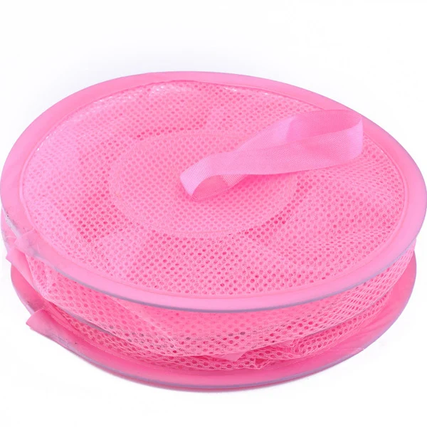 3 Shelf Hanging Storage Net Organizer Bag Bedroom Door Wall Closet Organizers Home storage: Pink