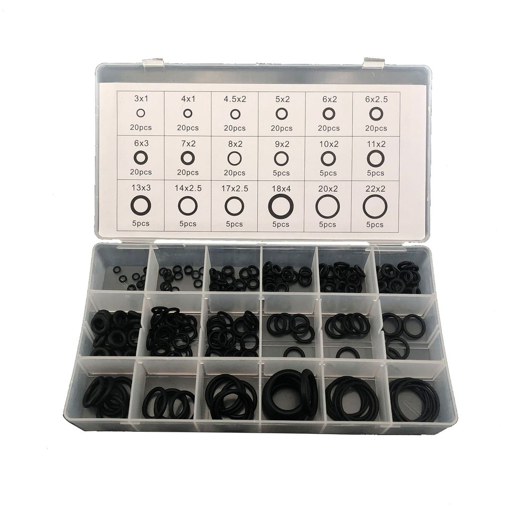 225 Stks/set 18 Maten Afdichting O-Ring Set R22 R134A Airconditioning O-Ring Rubber Washer Assortiment Kit pl Auto Accessoires