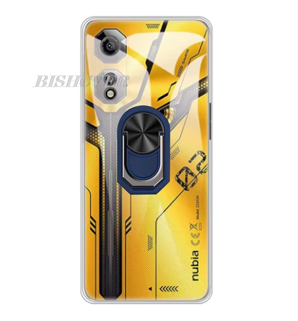 Magnettelefoncover til zte nubia neo 2 5g 6.72 " neo 3 gt 5g neo 3 neo 3gt z2465n z2464n blødt silikonecover med ringholder: Abs / Klar