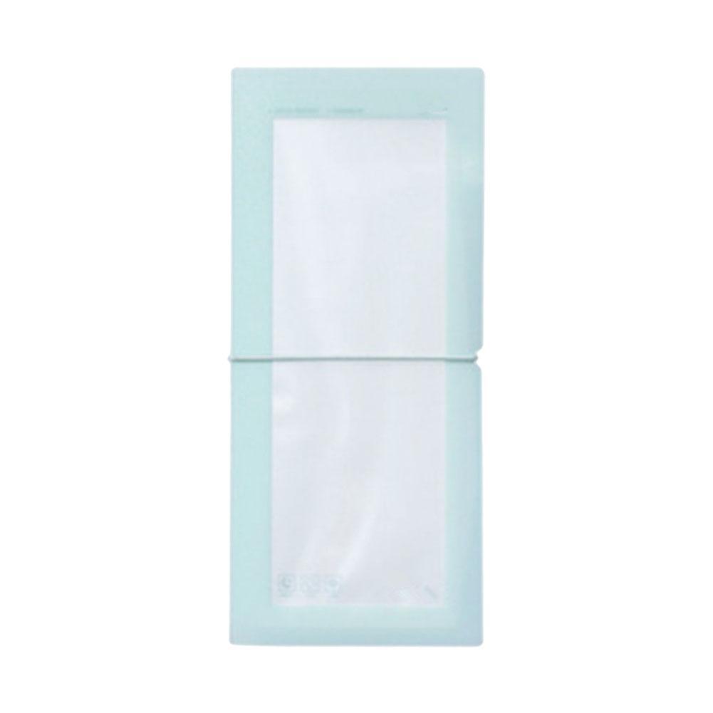 Pegatina de 30 ranuras para almacenamiento, libro de pegatinas, archivador, carpeta, folleto, tarjeta Idol, pegatinas decorativas transparentes, Stora M6W9: green