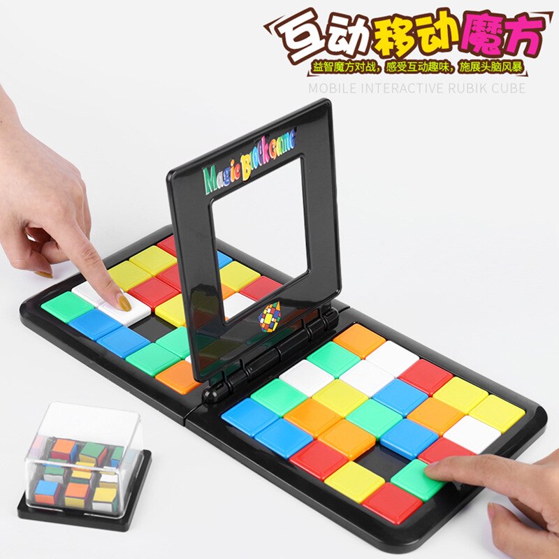Puzzle Würfel 3D Puzzle Rennen Würfel Gremium Spiel freundlicher Erwachsene Bildung Spielzeug Eltern-Art-Doppel Geschwindigkeit Spiel Magische Würfel
