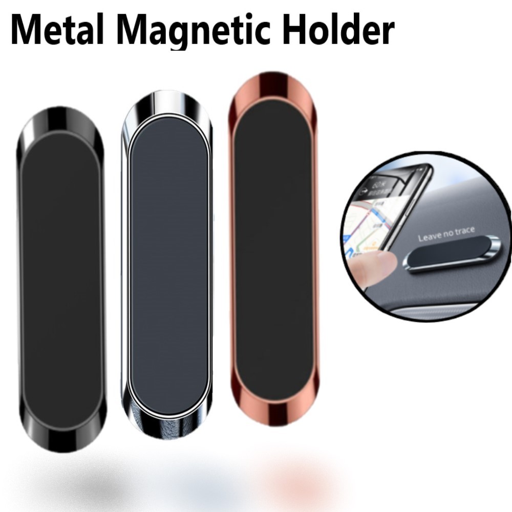 Magnetisk telefonholder i bilmagnetmontering mobiltelefon stativ telefon gps support til iphone xiaomi mi huawei samsung luksus