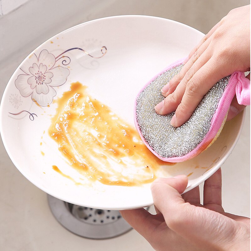 10/20/40 pz doppio lato lavastoviglie spugna pentola pentola spugne lavaggio utensili per la pulizia della casa stoviglie da cucina spazzola di lavaggio