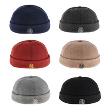 Mannen Retro Wol Docker Cap Hoed Leon Beanie Cap Verstelbare Visser Werklieden Hoed