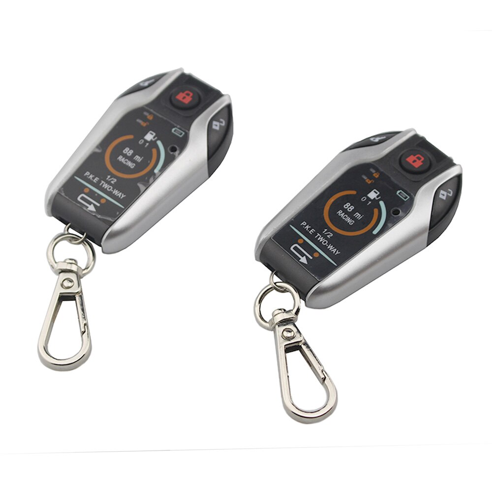 PKE Two Way Motorcycle Scooter Alarm System Anti-theft Security Burglar Alarm Moto Bike Remote Engine Start Alarm Warner