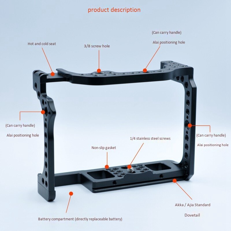 Voor Canon Eos R Kooi, Camera Kooi Voor Canon Eos R Camera Case Camera Rig Koude Schoen