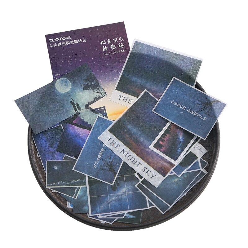 Mohammed travel series en papieren stickerpakket handboek dagboek dagboek decoratieve sticker papier scrapbooking doe-het-zelf knutselen briefpapier: I