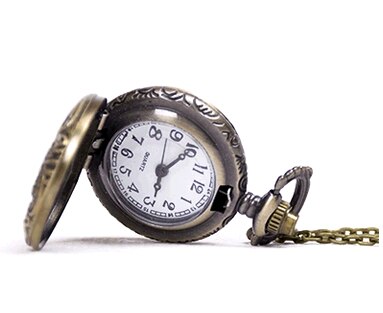 Zakhorloge - Vintage Brons Steampunk Quartz Ketting Hanger Klok