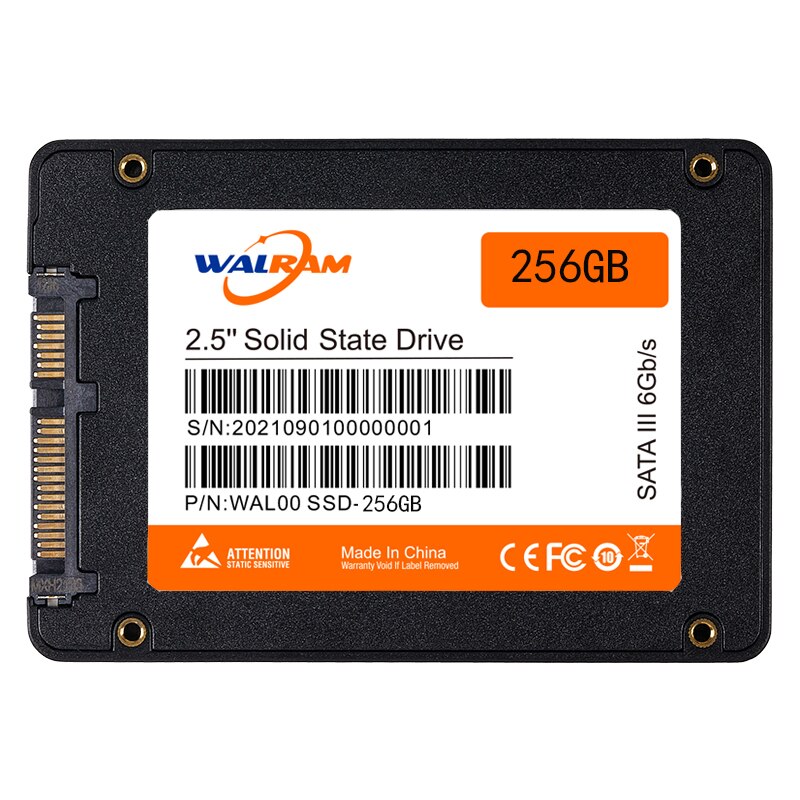 WALRAM SSD 256gb 1tb 120gb 240 gb 480gb 60gb SSD HDD 2.5 ''SSD SATA SATAIII 512gb 128gb unità a stato solido interna per Laptop