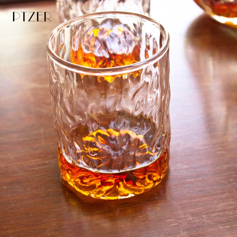 Water Mark Glass lWiskey Cup Classic Glass Water Cup Japanese Style Sake Cup Water Bottles Water Pots Kettles Kitchen Utensils