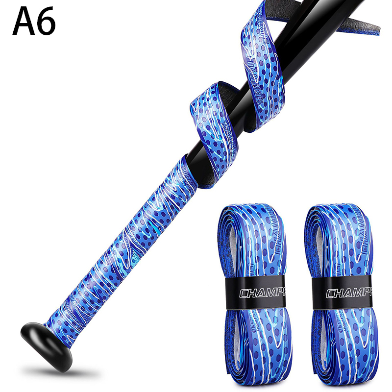 Pu baseballbat tape, 1.75mm stk. stødabsorberende, flerfarvet, skridsikkert sportstilbehør, bockey, cricket, softballbat, greb