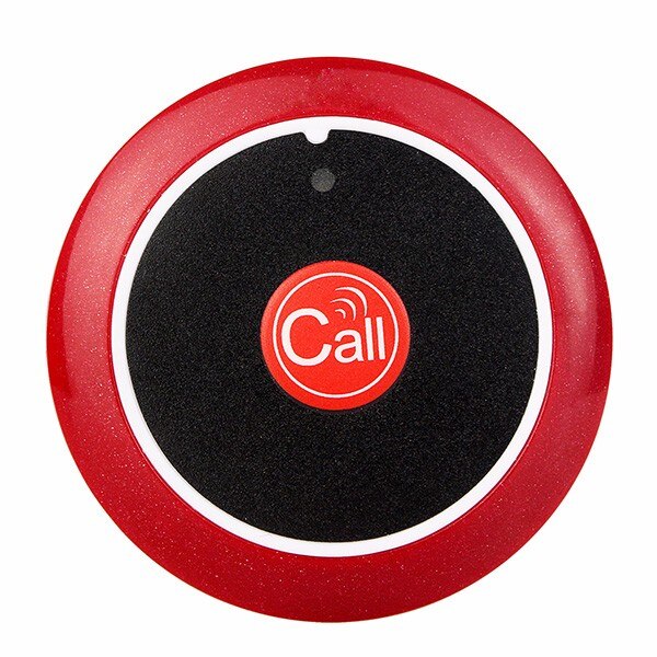 1-knop draadloos bellen knop, draadloze oproepsysteem, draadloze belknop, draadloze kelner oproep