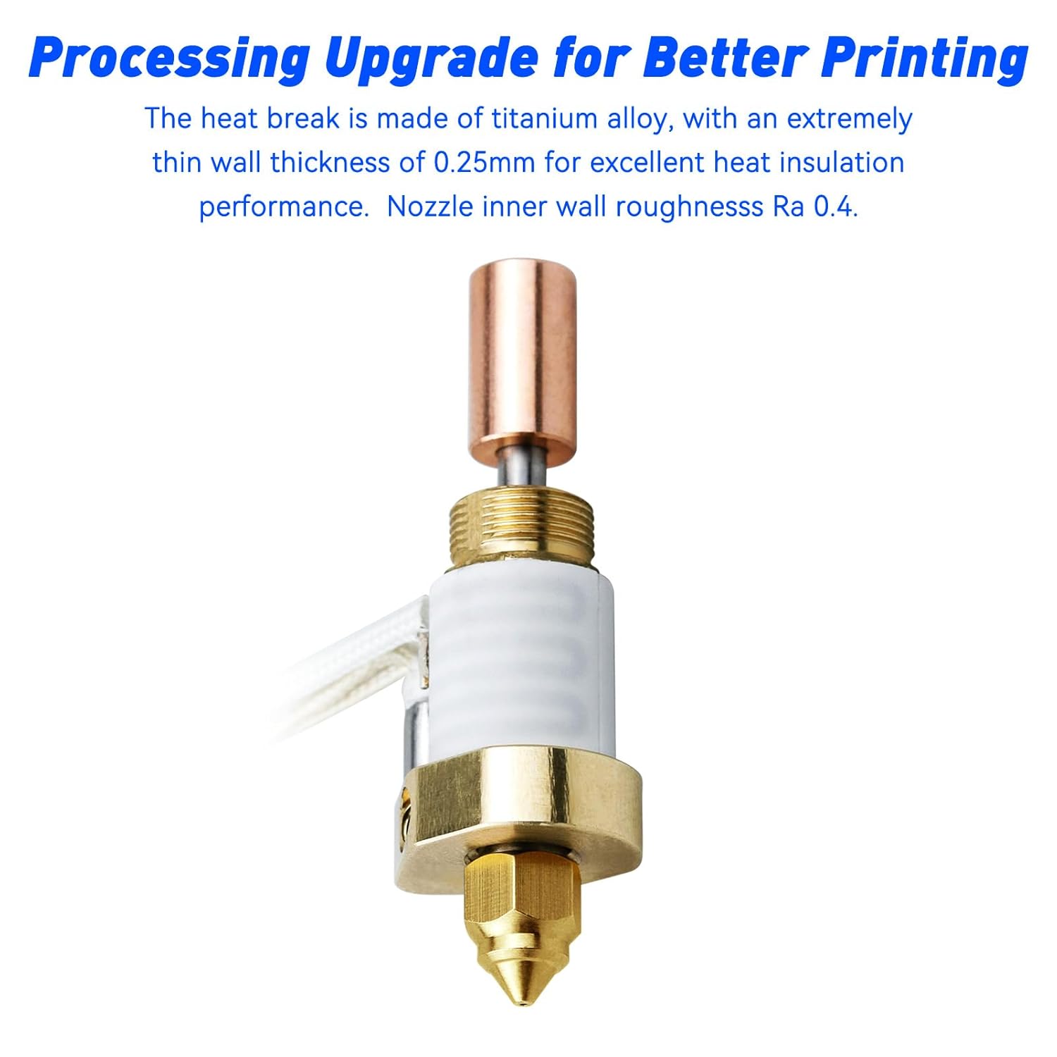 kit hotend in ceramica Creality Ender 3 V3 KE 300 ° C Blocco riscaldante ad alta temperatura tutto metallo Extruder caldo fine per K1/K1 Max