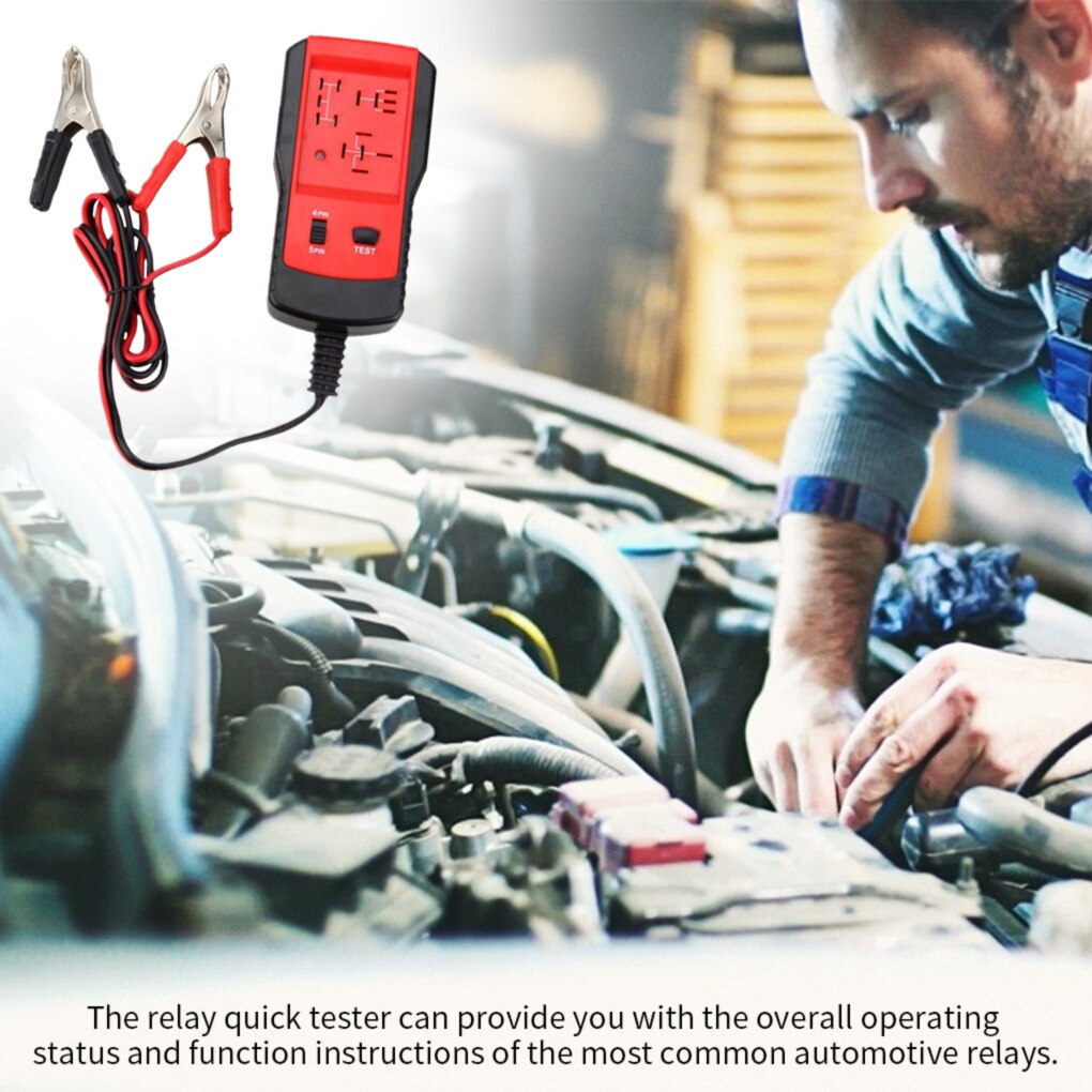 12V Car Electronic Automotive Relay Tester Universal Cars Auto Battery Checker Circuit Detector Analyzer Auto Diagnostic Tools