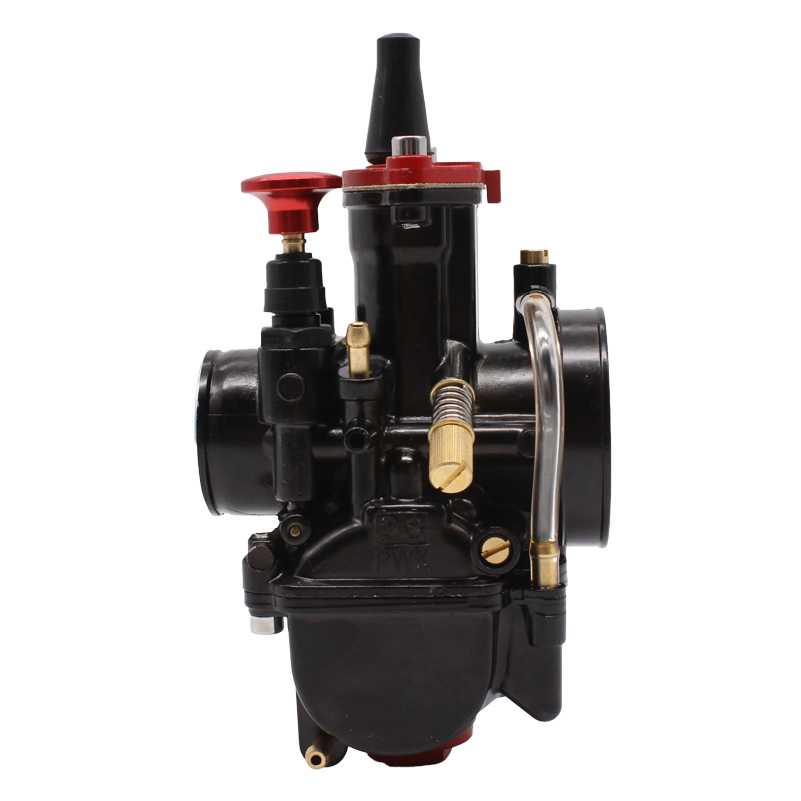 Carburador de cortina plana para motocicleta, carburador Mikuni PWK 21 24 26 28 30 32 34mm Power Jet Dirt Bike Motocross, piezas modificadas: Multicolor