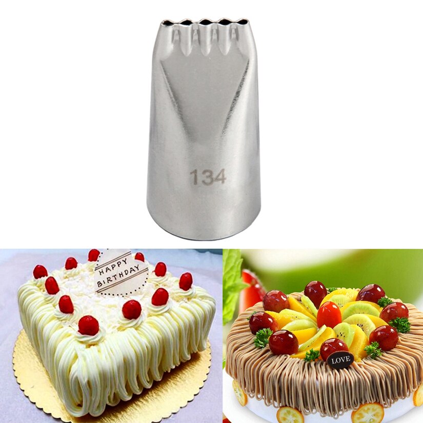 10 pcs/lot 134# Multi-Opening Tips Icing Piping Nozzles Cake Decorating Pastry Tip Sets Cupcake Tools Bakeware