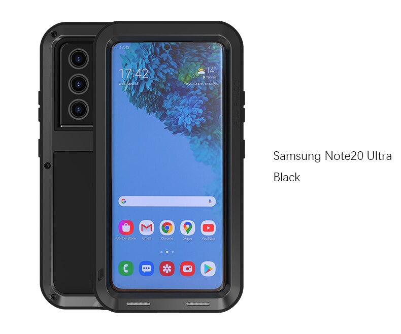 Original Love Mei Powerful Case For Samsung Galaxy S21 Ultra 5G 6.8 inch dust Shockproof Metal Aluminum Case Cover + Package: Black / Original Packaging