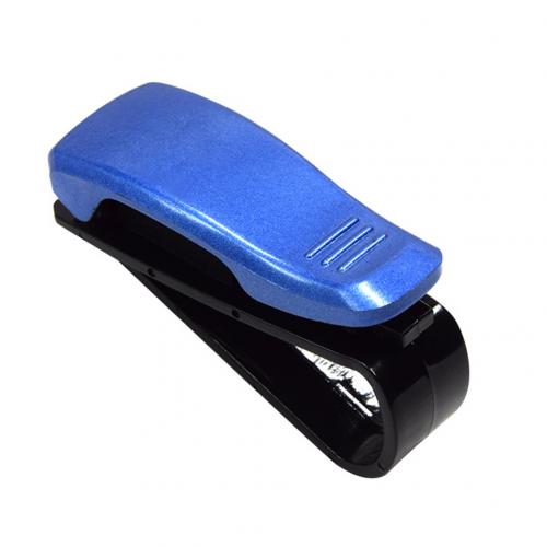 Zonneklep Bril Gevallen Zonnebril Brillen Houder Draagbare Auto Fastener Clip Decoratie Auto Ornament Interieur Accessoires: Blauw