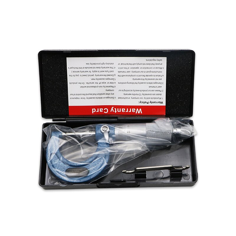 SHAHE 0.01 mm 0-25 mm blue outside micrometer measuring tool micrometer dial gauge caliper micrometer tools