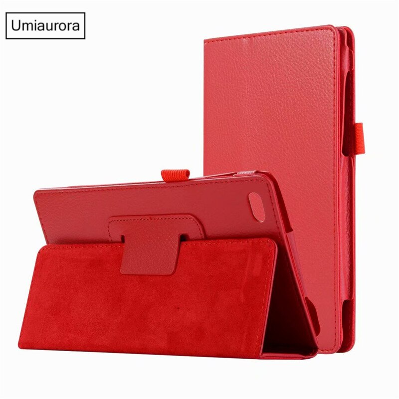 Case Voor Lenovo Tab M7 Case Pu Leather Flip Stand Cover Voor Lenovo Tab M7 TB-7305F TB-7305I TB-7305X 7.0 Inch tablet Case Funda: Red