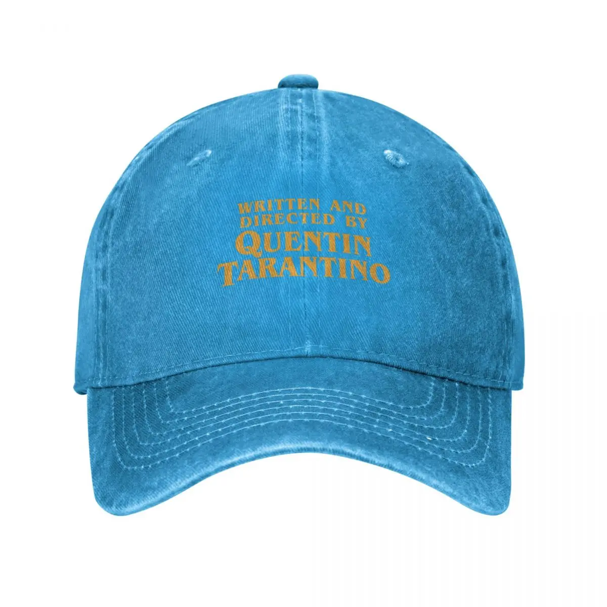 Written And Directed By Quentin Tarantino Film Django Kill Bill Baseball Cap Washed Headwear Activities Adjustable Fit Hats Cap: Blue