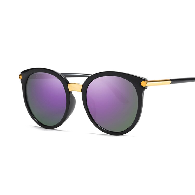 Cat eye solbriller kvinder luksus mærke vintage solbriller kvinde briller til leopard gafas de sol  uv400: Lilla