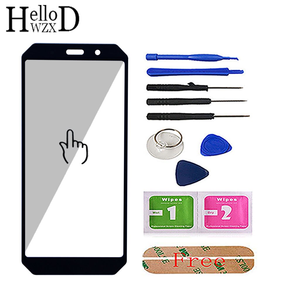 Mobile Front Outer Glass For AGM A9 5.99&#39;&#39; Front Glass ( No LCD Display Touch Digitizer Panel Sensor ) Tools 3M Glue