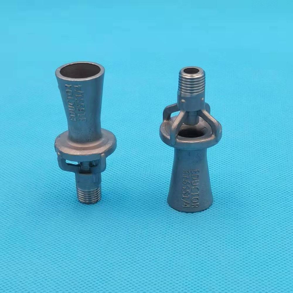 316SS Mixing Fluid Eductor, Solution stirring mixing venturi nozzle,one-piece construction epoxy industrial nozzle