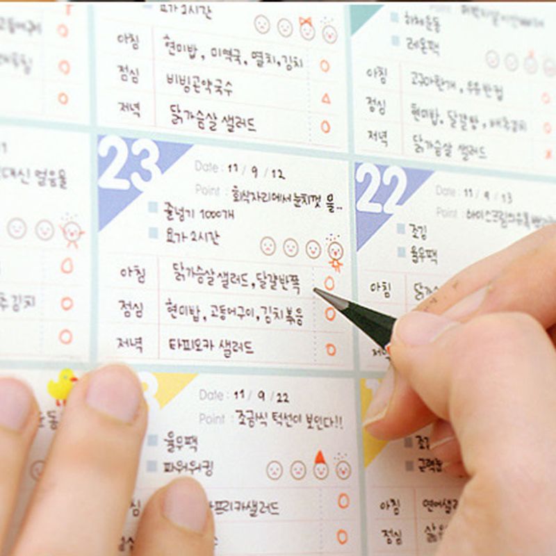 5 stk 100 dage nedtælling kalender skema læringsmål arbejdsplanlægger periodisk dagsorden bord kontorartikler
