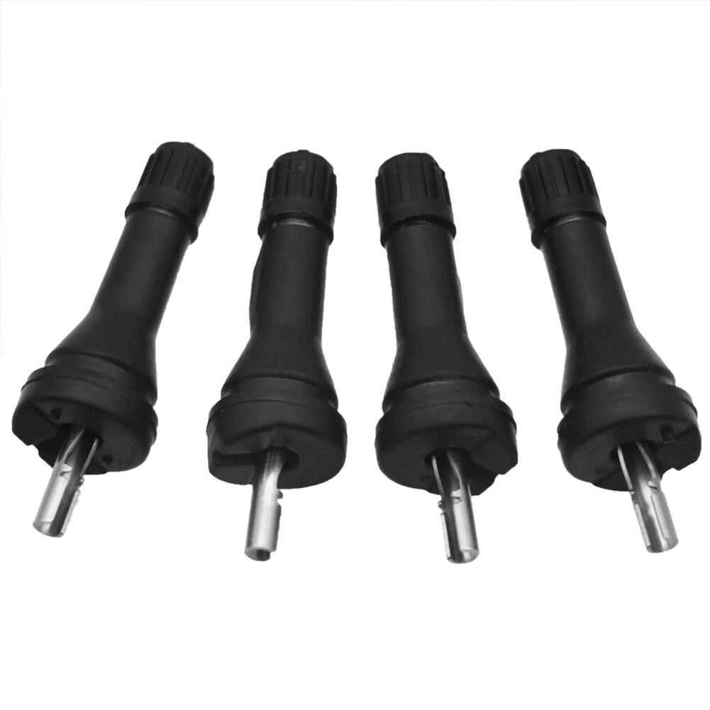4 stk tpms dækventiler gummi bilventil stilk dæksensor kit tpms udskiftningstrykovervågningssystem sensor stamme passer: B