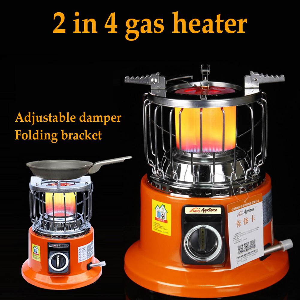 Winter Gas Heater Draagbare Verstelbare Voedsel Verwarming Kachel Voor Outdoor Indoor Home Dual-Purpose Heater