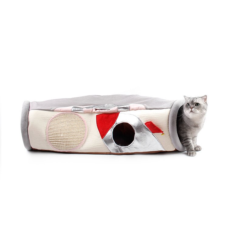 Pet Toys Cat Bed Cat Toys Personality Ship Flying Saucer Cat Tunnel Toys Foldable Pet Supplies Cat Supplies Entertainment Toys
